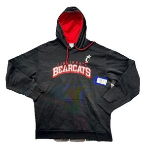 Cincinnati‎ Bearcats Champion Hoodie Sweatshirt Black Red Logo XL NWT